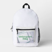 Veelgestelde vragen over webmasters bedrukte rugzak (Voorkant)