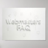Veelgestelde vragen over webmasters poster (Voorkant)