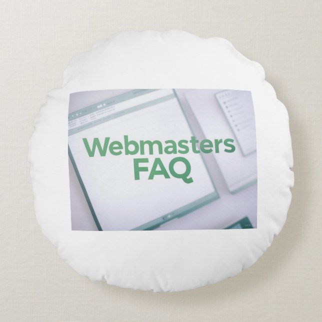 Veelgestelde vragen over WebMasters Rond Kussen (Voorkant)