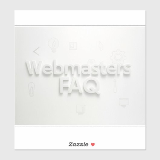 Veelgestelde vragen over webmasters sticker (Vel)