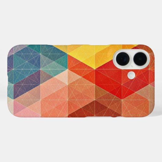 Veelhoek Abstract Case-Mate iPhone Case (Achterkant (horizontaal))