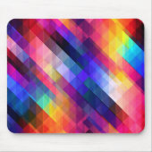 Veelhoek abstract kleurig patroon muismat (Voorkant)