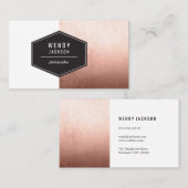 Veelhoek Roos Gold Visitekaartje (Voorkant / Achterkant)