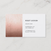 Veelhoek Roos Gold Visitekaartje (Achterkant)