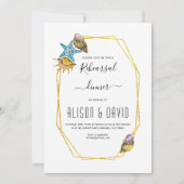 Veelhoek, seizoenshells strandbruiloft, repetitief kaart (Voorkant)