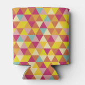 Veelhoekdriehoeken met meerdere kleuren in geometr blikjeskoeler (Achterkant)