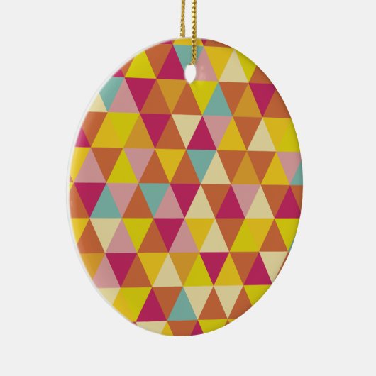 Veelhoekdriehoeken met meerdere kleuren in geometr keramisch ornament (Rechts)