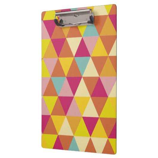 Veelhoekdriehoeken met meerdere kleuren in geometr klembord (Links)