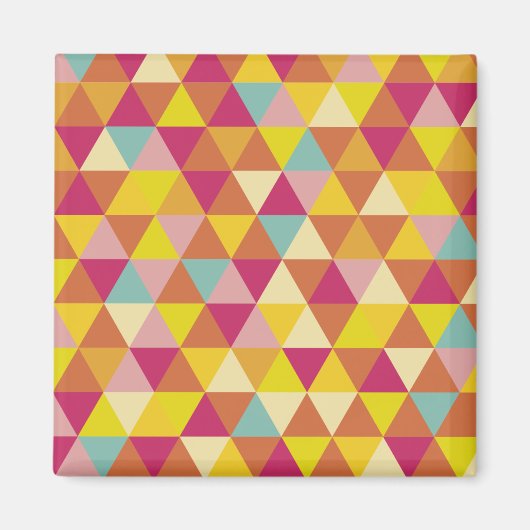 Veelhoekdriehoeken met meerdere kleuren in geometr magneet (Voorkant)