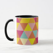 Veelhoekdriehoeken met meerdere kleuren in geometr mok (Links)