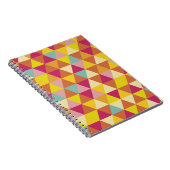 Veelhoekdriehoeken met meerdere kleuren in geometr notitieboek (Rechterzijde)