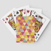 Veelhoekdriehoeken met meerdere kleuren in geometr speelkaarten (Achterkant)
