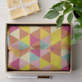 Veelhoekdriehoeken met meerdere kleuren in geometr tissuepapier (Geschenk)