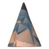 Veelhoekig mozaïek: creatieve geometrische elegant feesthoedjes (Rechts)