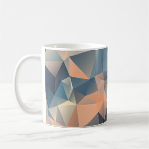 Veelhoekig mozaïek: creatieve geometrische elegant koffiemok