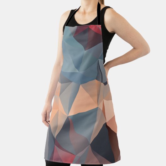 Veelhoekig mozaïek: creatieve geometrische elegant schort (Insitu)