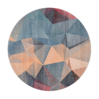 Veelhoekig mozaïek: creatieve geometrische elegant snijplank