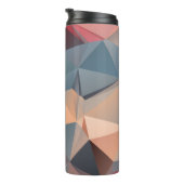 Veelhoekig mozaïek: creatieve geometrische elegant thermosbeker (Geroteerd rechts)