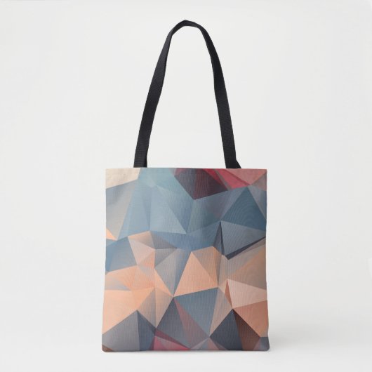 Veelhoekig mozaïek: creatieve geometrische elegant tote bag (Voorkant)