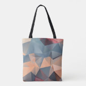Veelhoekig mozaïek: creatieve geometrische elegant tote bag (Achterkant)