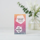 veelhoekig visitekaartje (Staand voorkant)