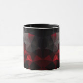Veelhoekig, zwart en rood mok (Midden)