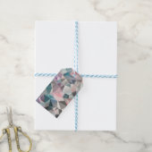 veelhoekige driehoeken cadeaulabel (Met Touw)