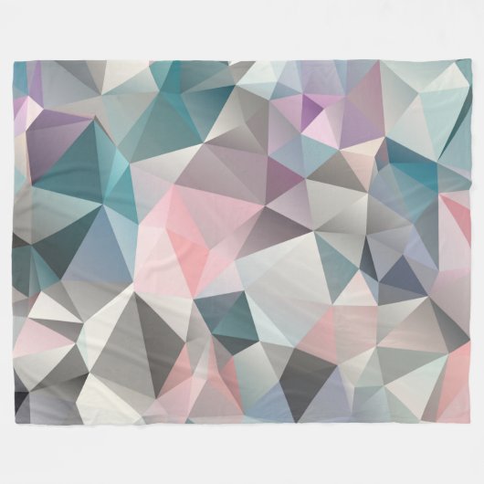 veelhoekige driehoeken fleece deken (Voorkant (Horizontaal))