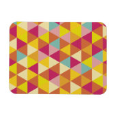 Veelhoekige driehoeken met meerdere kleuren in geo magneet (Horizontaal)