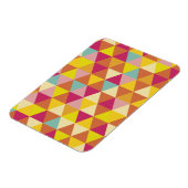 Veelhoekige driehoeken met meerdere kleuren in geo magneet (Linkerzijde)