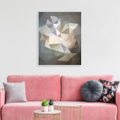 Veelhoekige geometrische Abstracte digitale kunst Canvas Afdruk (Insitu (Woonkamer))