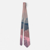 Veelhoekige geometrische driehoeken helder kleurig stropdas (Achterkant)