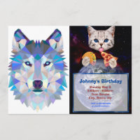 Veelhoekige geometrische wolvenkop