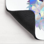 Veelhoekige geometrische wolvenkop muismat (Hoek)