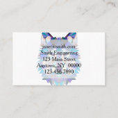 Veelhoekige geometrische wolvenkop visitekaartje (Voorkant)