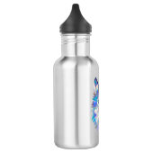 Veelhoekige geometrische wolvenkop waterfles  (Links)