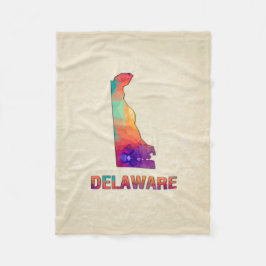 Veelhoekmozaïekparketkaart DELAWARE Fleece Deken