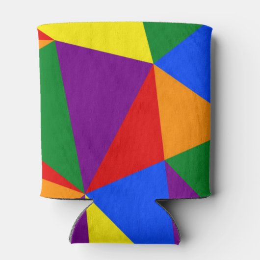 Veelhoekregenboogpatroon Blikjeskoeler (Achterkant)