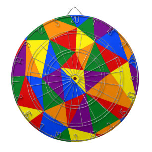 Veelhoekregenboogpatroon Dartbord