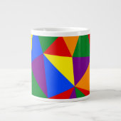 Veelhoekregenboogpatroon Grote Koffiekop (Voorkant)