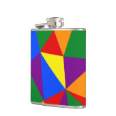 Veelhoekregenboogpatroon Heupfles (Links)