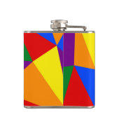 Veelhoekregenboogpatroon Heupfles (Achterkant)