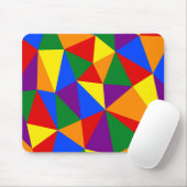 Veelhoekregenboogpatroon Muismat (Met muis)