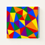 Veelhoekregenboogpatroon Notitieboek (Achterkant)