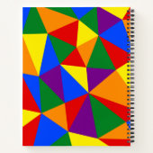 Veelhoekregenboogpatroon Notitieboek (Achterkant)