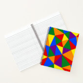 Veelhoekregenboogpatroon Notitieboek (Binnen)