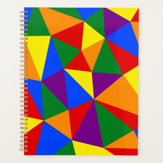 Veelhoekregenboogpatroon Planner (Voorkant)