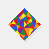 Veelhoekregenboogpatroon Servet (Hoek)