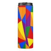 Veelhoekregenboogpatroon Thermosbeker (Achterkant)