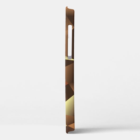 Veelhoeksachtergrond: Abstracte getextureerde kuns Case-Mate iPhone Case (Achterkant / Links)